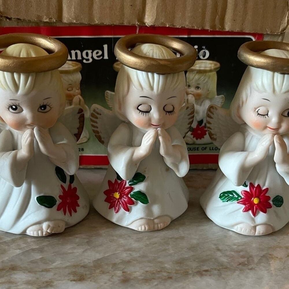 House of Lloyd vintage angel bells set of 3 NEW in box Christmas